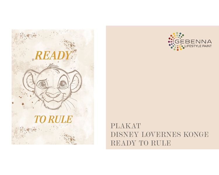 Plakat Disney Løvernes Konge Ready to Rule